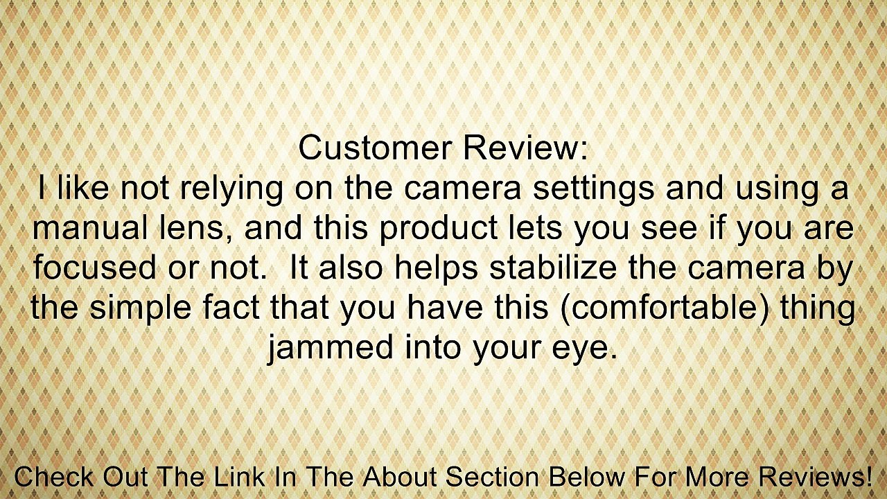 Xit XTLCDMVL Professional Locking LCD Viewfinder with 3.4X Magnification (Black) Review