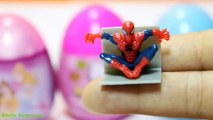 Disney Princess Mickey Mouse Kinder Surprise Eggs Cars 2 Spiderman MagiClip Hello Kitty