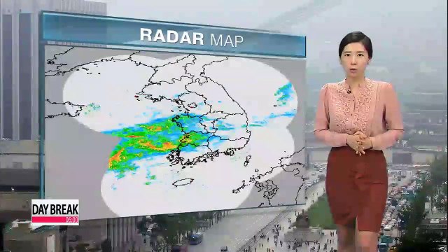 Cloudy in Seoul and the surrounding areas, rain elsewhere