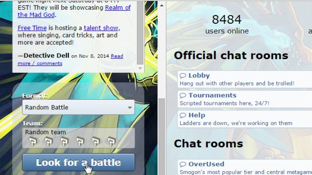 Pokemon Showdown Random Battle #1 / Pokémon Showdown Random Match #1