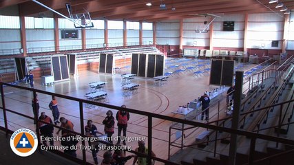 PC67-Exercice d'Hébergement d'Urgence - Timelapse