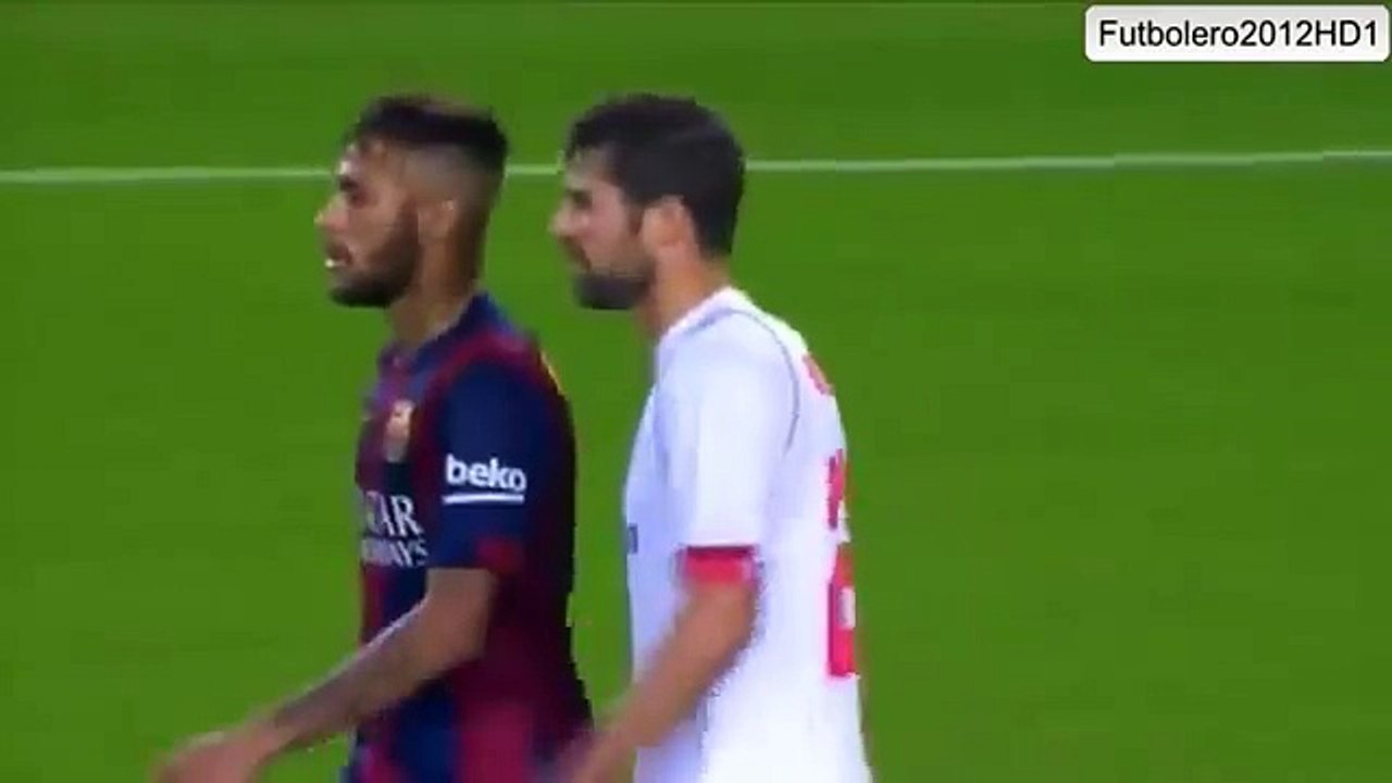 Neymar y Coke se encaran al terminar el partido -- Temporada 2014-15