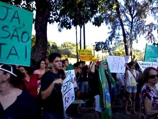 Marcha contra a corrupção em Fortaleza, realizada no feriado do dia 12 de outubro