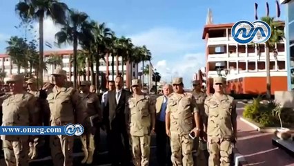 مدير أمن الأسكندريه يكرم أسر شهداء الواجب الوطنى خلال زيارته لكلية الدفاع الجوى‎