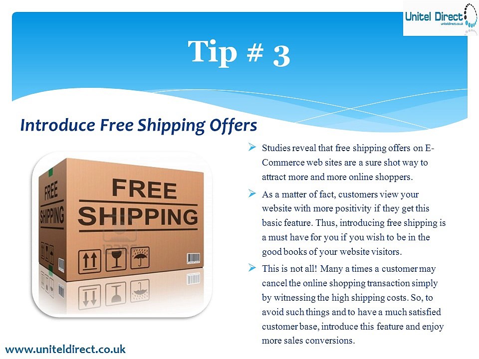 Tips to improve your eCommerce website from Unitel Direct