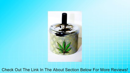 Spinning Ashtray with Marijuana Leaf Detail Review