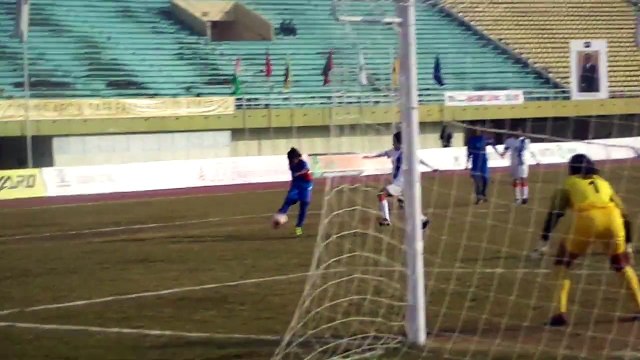 Firtst time Nepali Football Team attack on Inidan Goal in 3rd SAFF women Football Championship Final Match Day Indian Players out class performance India win by 6-0 Goals Dated November21, 2014 (Chaudhry Ilyas Sikandar )