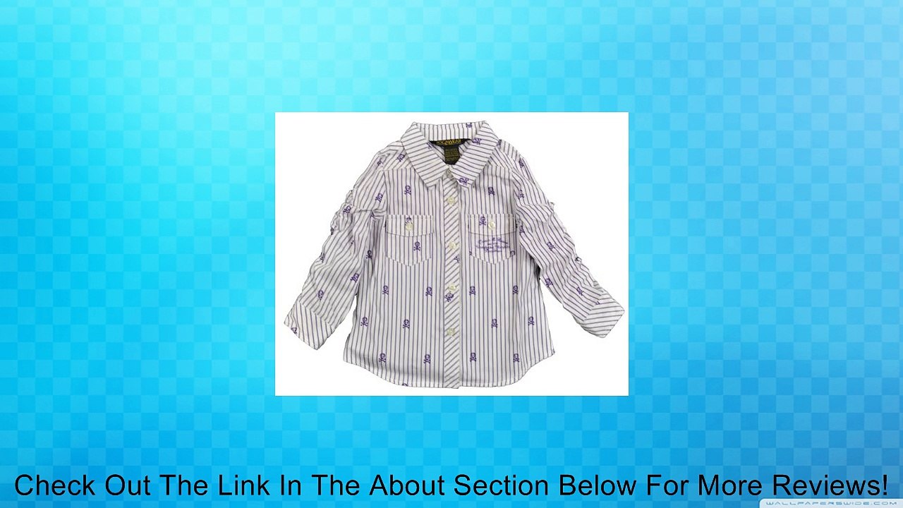 Rocawear Infant Girls Pin Stripe Plum Play Skull Print Shirt Review