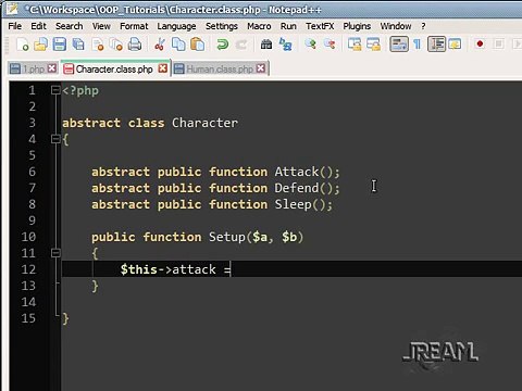 PHP Abstract Classes Tutorial OOP - 7 - YouTube