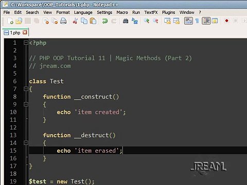 PHP Magic Methods Tutorial OOP - 11 (Part 2) - YouTube