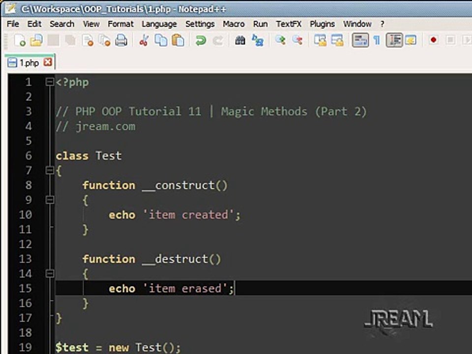 PHP Magic Methods Tutorial OOP - 11 (Part 2) - YouTube