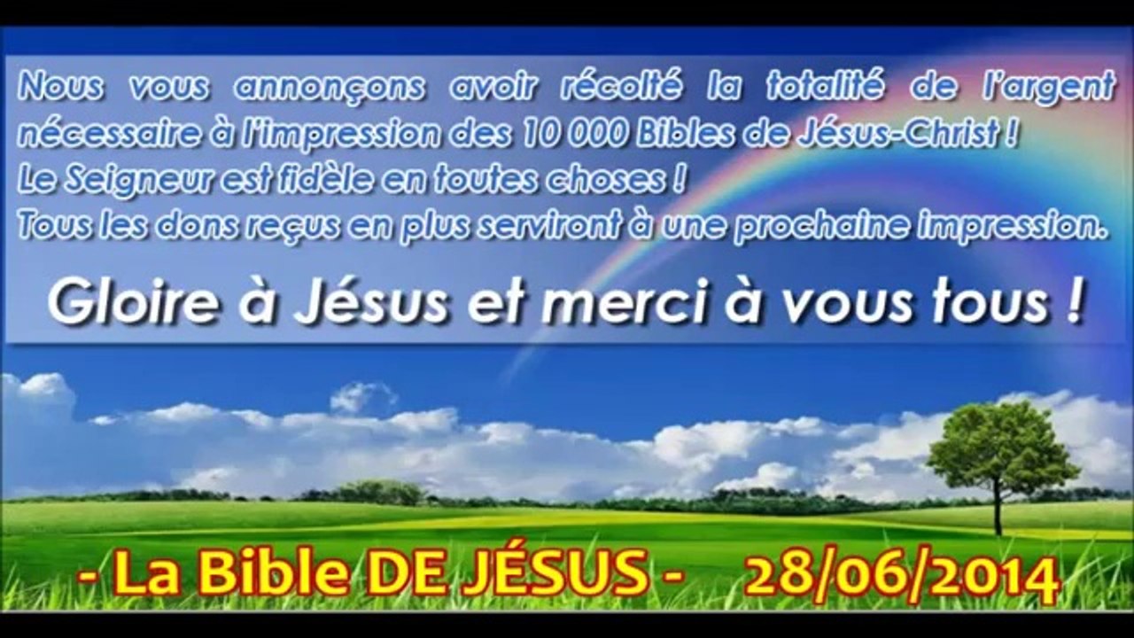 La Bible DE JÉSUS (avance) - Shora Kuetu