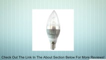 LENBO Dimmable High Power E14 9W 600LM LED Candle Bulb Light Warm White 3x3W Lamp bulb AC 110V Equivalent TO 60W Halogen 120 Degree Beam angle Silver Case Without Tail LC15 Review