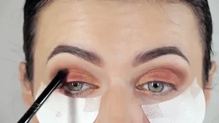 Copper And Gold Eye Make Up Video Tutorial