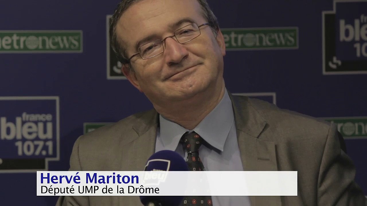 "Je ne souhaite ni un marriage homosexuel, ni la filiation dans un couple homosexuel" - Hervé Mariton invité politique de France Bleu 107.1