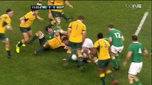 La superbe passe au pied de Jonathan Sexton pour Simon Zebo