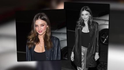Miranda Kerr est heureuse dans un pantalon à taille élastique
