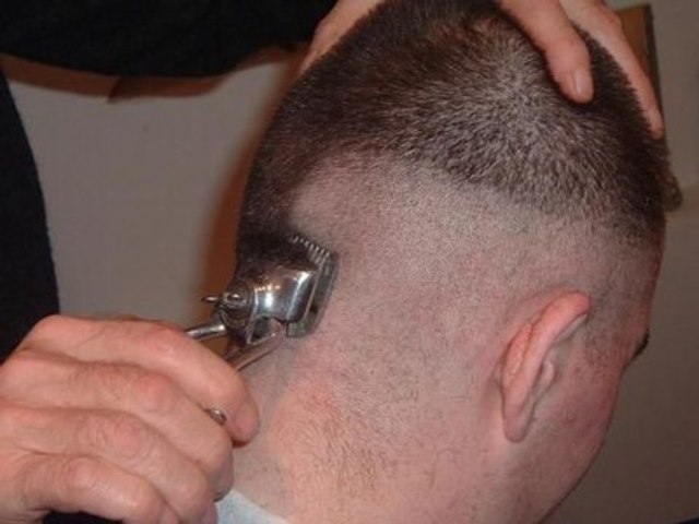 Ladies head shaving