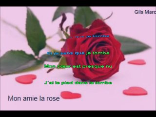 Mon amie la rose / karaoké  / Francoise Hardy