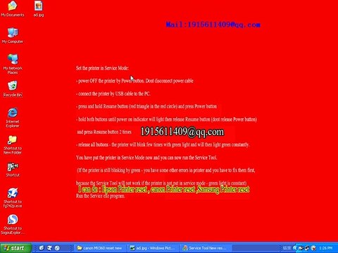 canon MX360 reset Waste ink 5B00