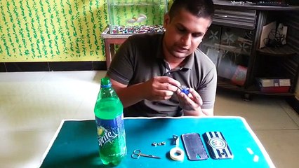 How to make mobile tripod with bottle