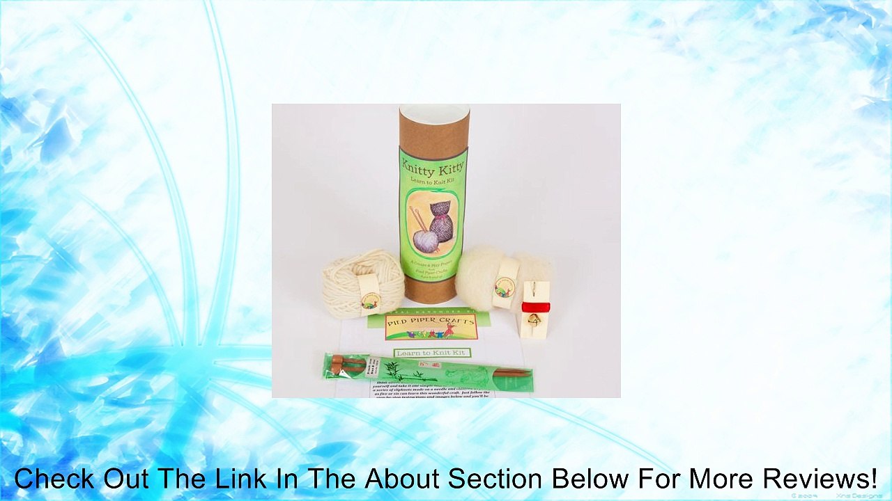 Knitting Kit for Kids- Knit a Kitty - Starter Knitting Kit Waldorf Toys Review