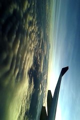 amazing view of clouds from plan air bus 330