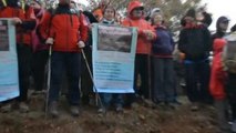 Manisa Turgutlu Çaldağı'nda 'Vahşi Madenciliğe Hayır Eylemi