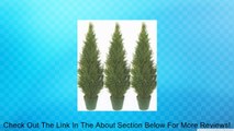 Three 4 Foot Artificial Topiary Cedar Trees Potted Indoor Outdoor Plants Review