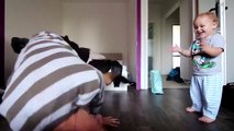 Cute Kid Attempts Break Dancing