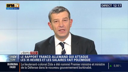 Скачать видео: L'Édito éco de Nicolas Doze: Rapport franco-allemand: les réformes sur les 35h et le gel des salaires sont-ils envisageables ? - 24/11