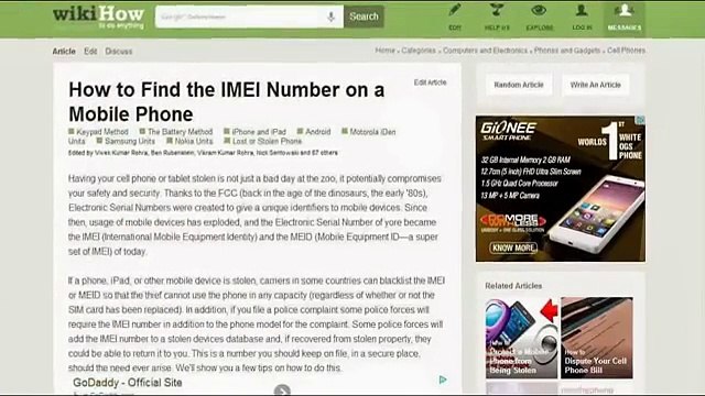 How to know IMEI No. of a Mobile Phone_ and trace your lost cell using IMEI number online free!