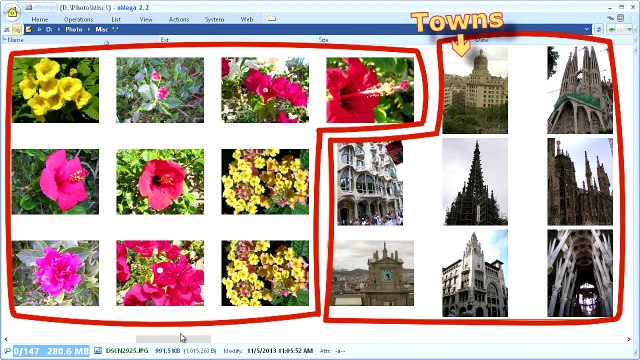 Sorting out files into folders. oMega Commander. More than a File Manager
