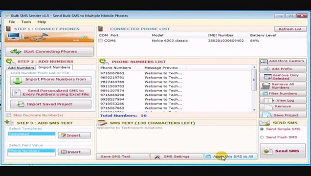 how to send bulk sms from pc to mobile _
