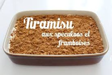 Recette Tiramisu speculoos et framboises | Amandine Cuisine