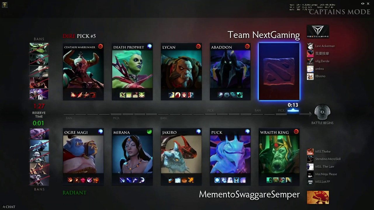 #Dota2: ESL Pro Series IX - Serie A Playday#7: Team iMpulsive vs. Team MementoSwaggareSemper vs. NextGaming