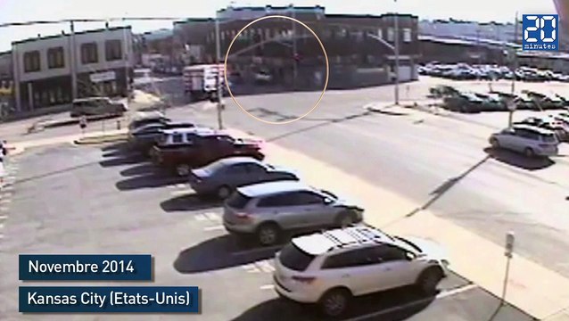 Elle détruit un immeuble avec un 4x4 volé