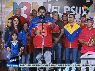 PSUV, el partido más revolucionario y democrático de Venezuela: Maduro