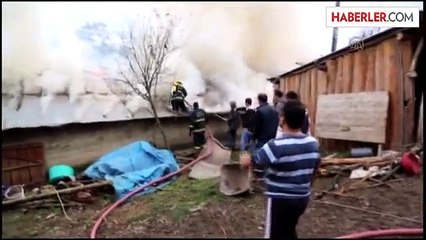 Kızılağız Köyünde Yangın