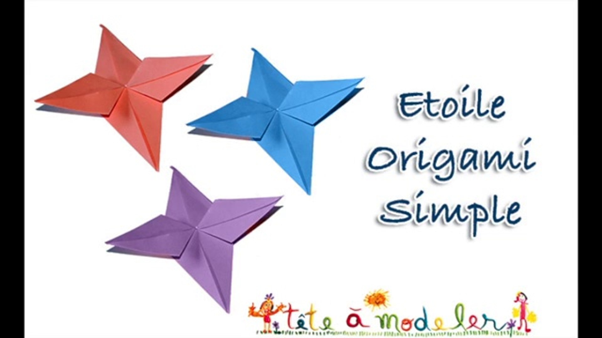 Origami facile : Étoile - Vidéo Dailymotion