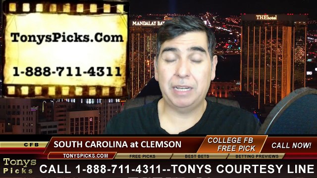 Clemson Tigers vs. South Carolina Gamecocks Free Pick Prediction NCAA College Football Odds Preview 11-29-2014