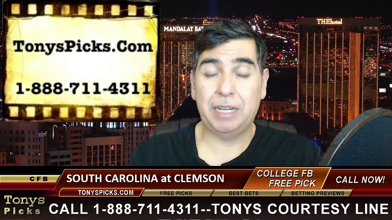 Clemson Tigers vs. South Carolina Gamecocks Free Pick Prediction NCAA College Football Odds Preview 11-29-2014