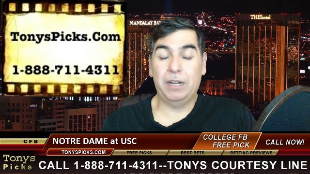 USC Trojans vs. Notre Dame Fighting Irish Free Pick Prediction NCAA College Football Odds Preview 11-29-2014