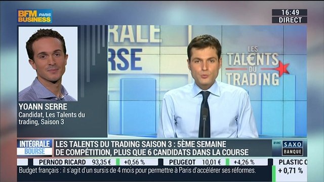 Les Talents du Trading, saison 3 : Yoann Serre, Valery Boudine et Christopher Dembik, dans Intégrale Bourse - 24/11