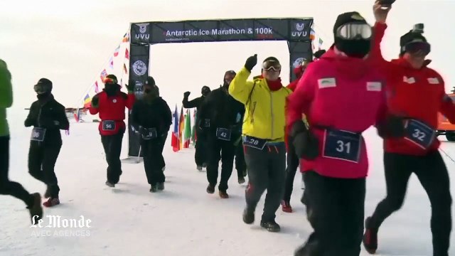 Un marathon à -15 degrés sur les glaces de l'Antarctique