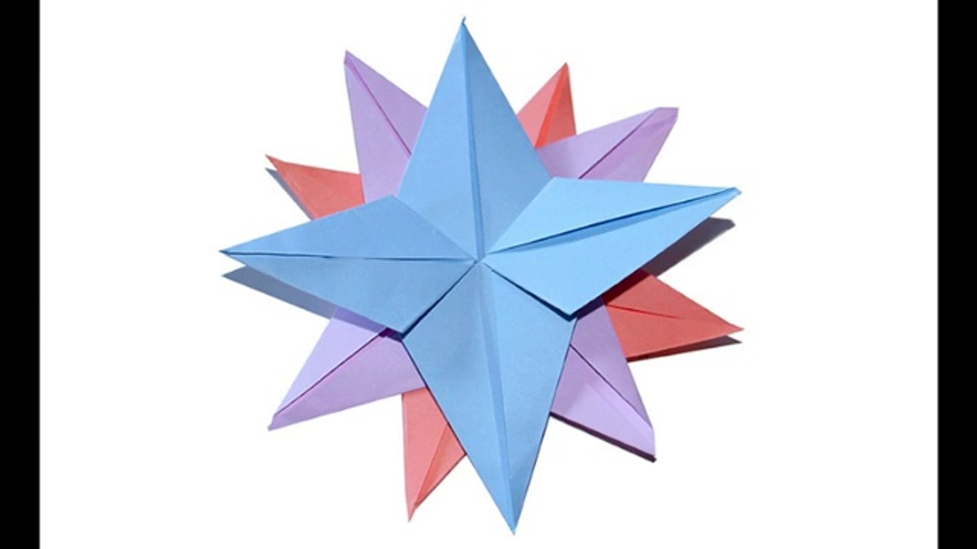 Etoile origami à 12 branches - Vidéo Dailymotion