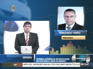 Diferida audiencia de Enzo Scarano