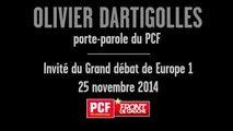 Olivier Dartigolles - invité du grand débat de Europe 1 - 25 novembre 2014