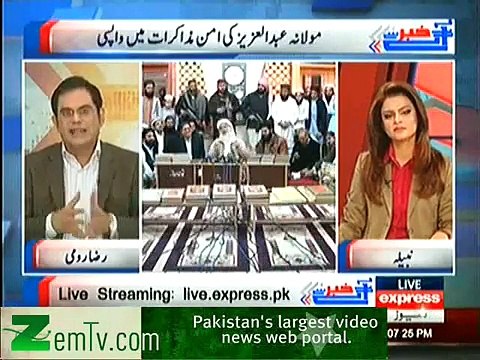 Khabar se Agay, Raza Rumi on Taliban Peace talks, Karachi situation, 08 Feb 2014