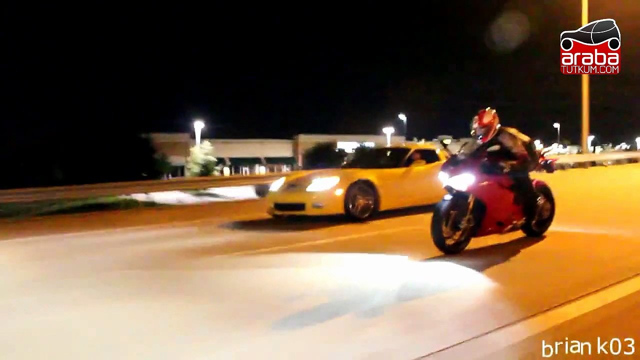 Toyota Supra vs Ducati 1199 Panigale S - Araba Tutkum